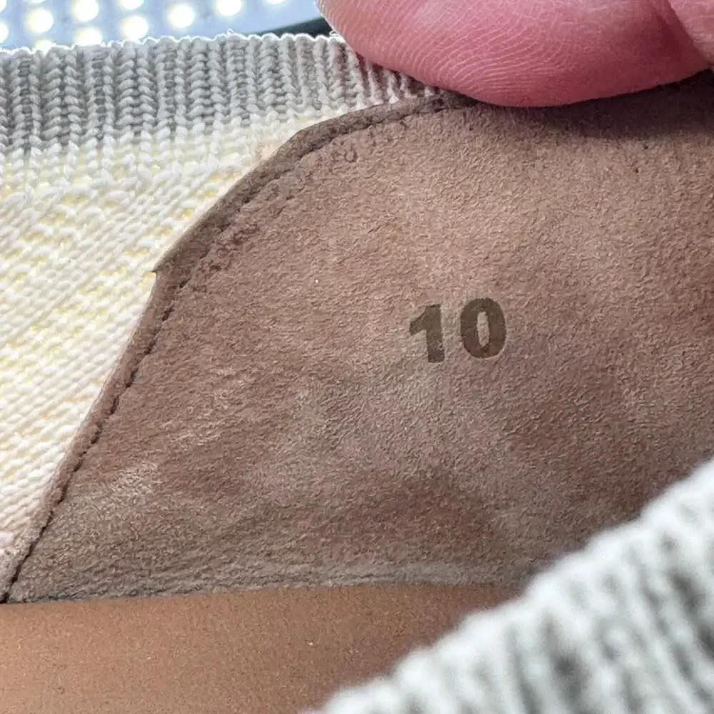 Everlane Day Glove Flats ReKnit Ribbed Size 10 Nude Beige Cream
